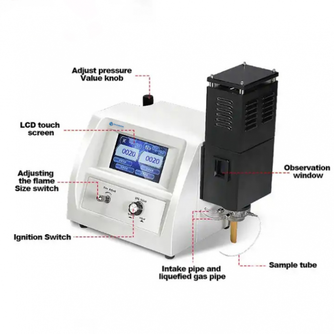 FP6432 K Na Ba Flame Spectrophotometer Multi Element Flame Photometer ...
